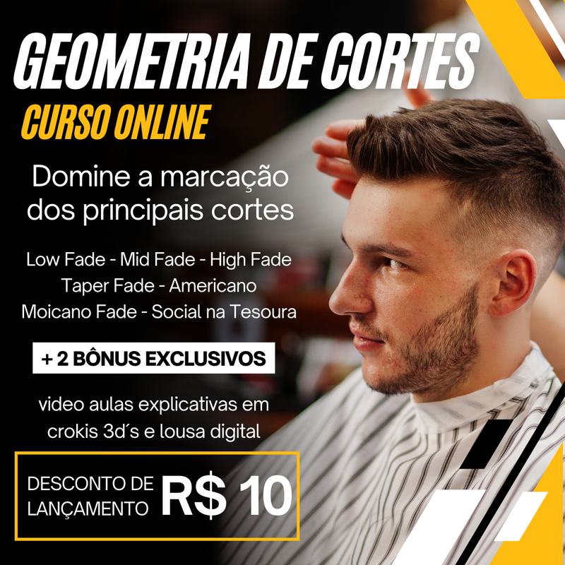 Geometria de Corte Masculino - CURSO ONLINE